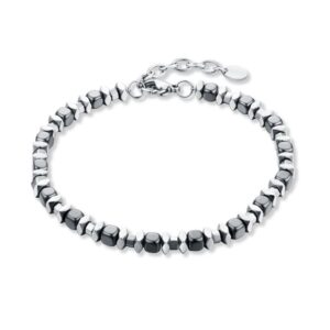 Bracciale Cubi Ematite Scura