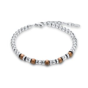 Bracciale Uomo Acciaio e Ematite