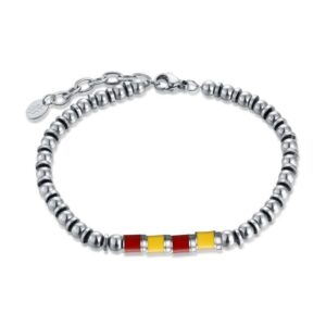 Bracciale Giallo Rosso Misura Uomo
