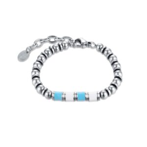 Bracciale Bianco Azzurro Misura Bimbo