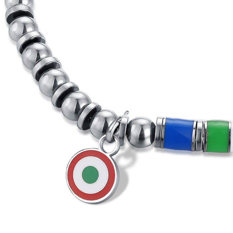Charm Cerchi Concentrici Tricolore - immagine 2