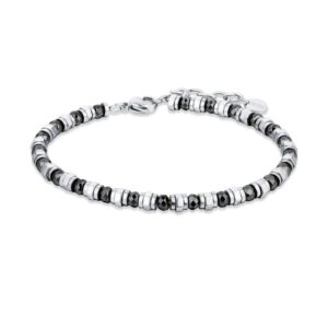 Bracciale Ematite Bulloni e Sfaccettata