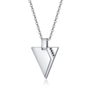 Collana con Pendente Triangolo e Cristalli