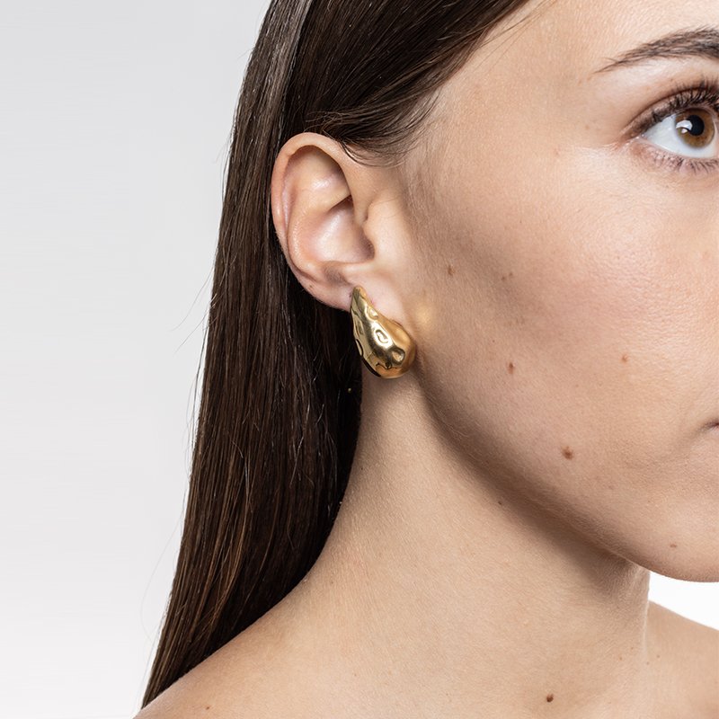 Orecchino Drop Lunare pvd Oro - immagine 2