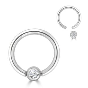 Ball Closure Ring Con Cristallo