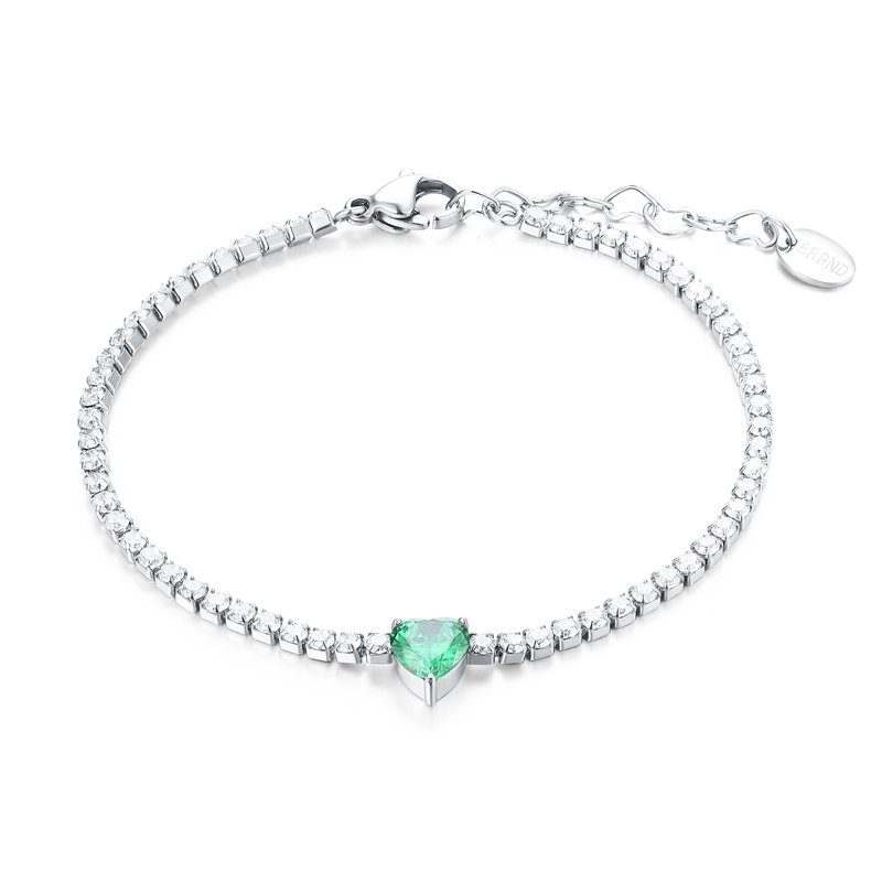 Bracciale Tennis con Cristallo a Cuore - immagine 8