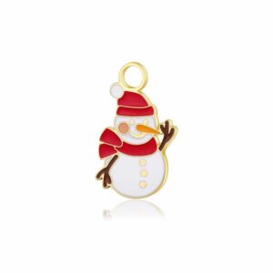 Charm-pupazzo-di-neve-oro-1