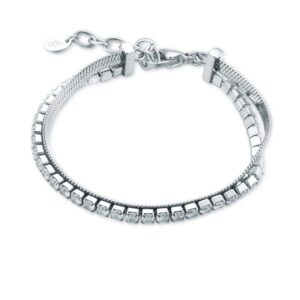 Bracciale Tennis 3mm con catena sickle