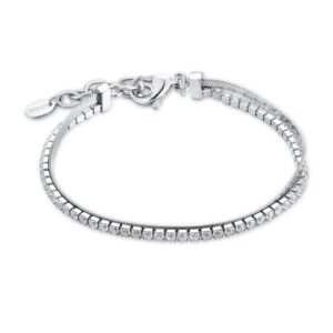 Bracciale Tennis 2mm con catena sickle