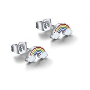 Orecchini Arcobaleno Smaltato