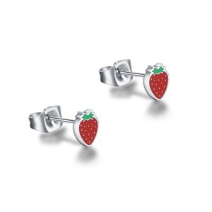 Orecchini Fragole Smaltate