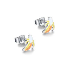 Orecchini Banana Smaltata