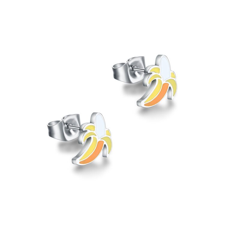 Orecchini Banana Smaltata