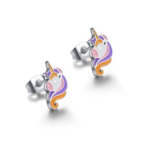 Orecchini Unicorno Smaltato