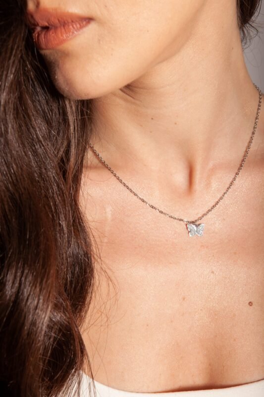 COLLANA FARFALLA CRISTALLI - immagine 2