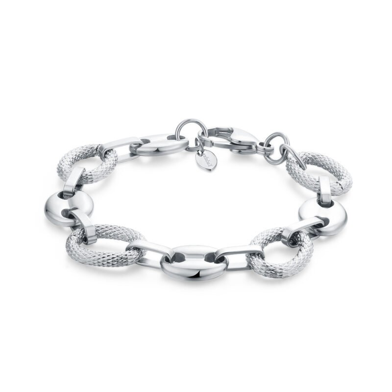 BRACCIALE CHICCO DI CAFFE' ACCIAIO