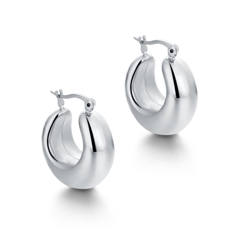 ORECCHINI BOMBATI ACCIAIO