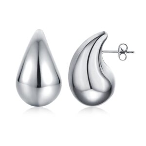 Orecchini Drops 42 mm Acciaio