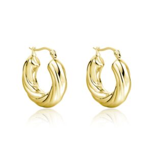 Orecchini Cerchio Torcon pvd oro