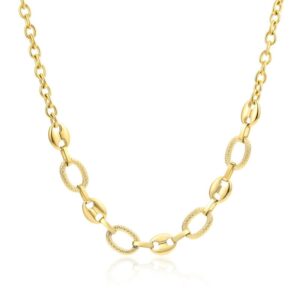 COLLANA CHICCO DI CAFFE' PVD ORO