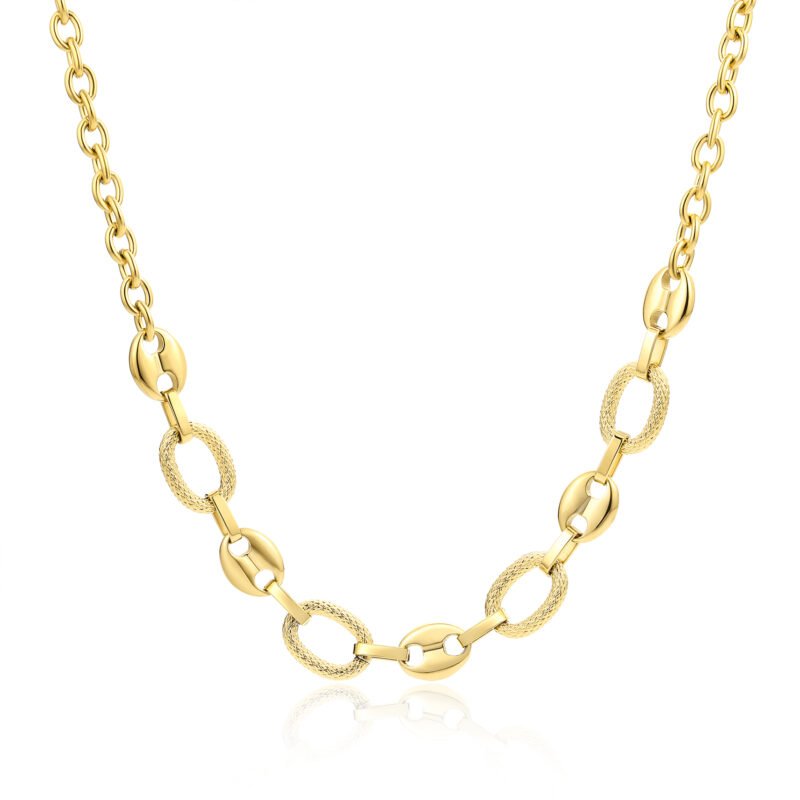 COLLANA CHICCO DI CAFFE' PVD ORO