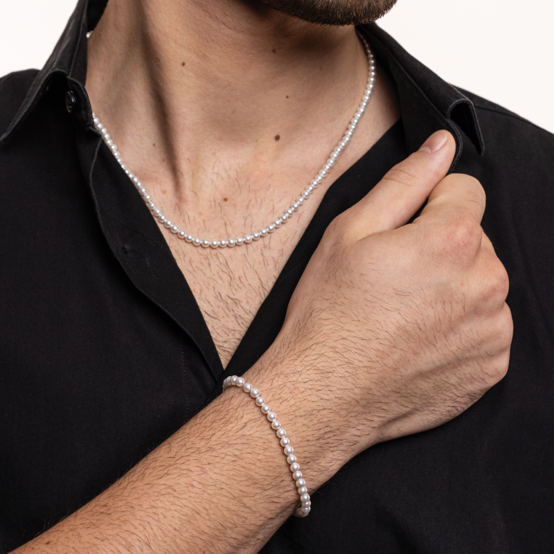 Collana Madreperla 4 mm - immagine 3