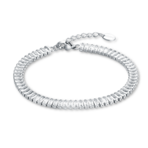 Bracciale Tennis Baguette Bianco