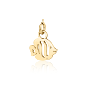 Mini Charm  Pesce Angelo Finish Dorato
