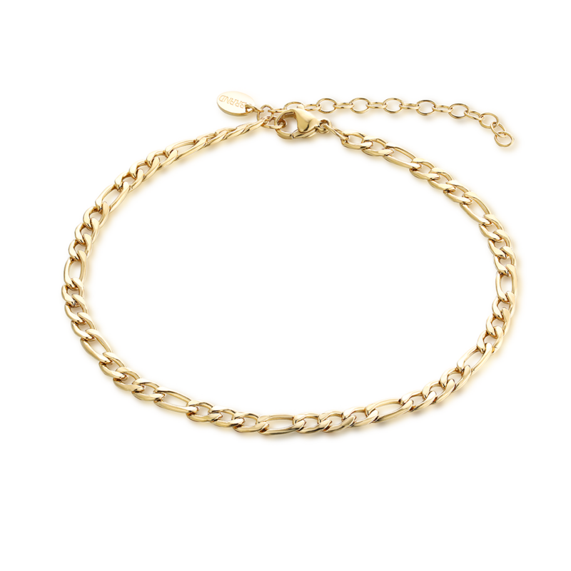 Cavigliera Catena Figaro Finish Dorato