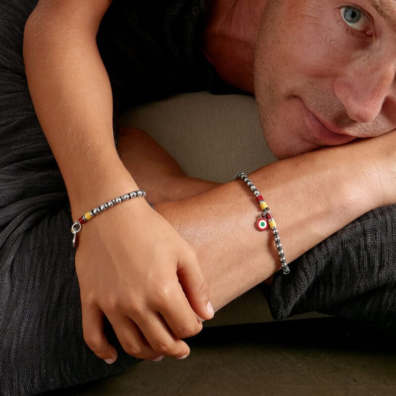 Charm Cerchi Concentrici Tricolore - immagine 3