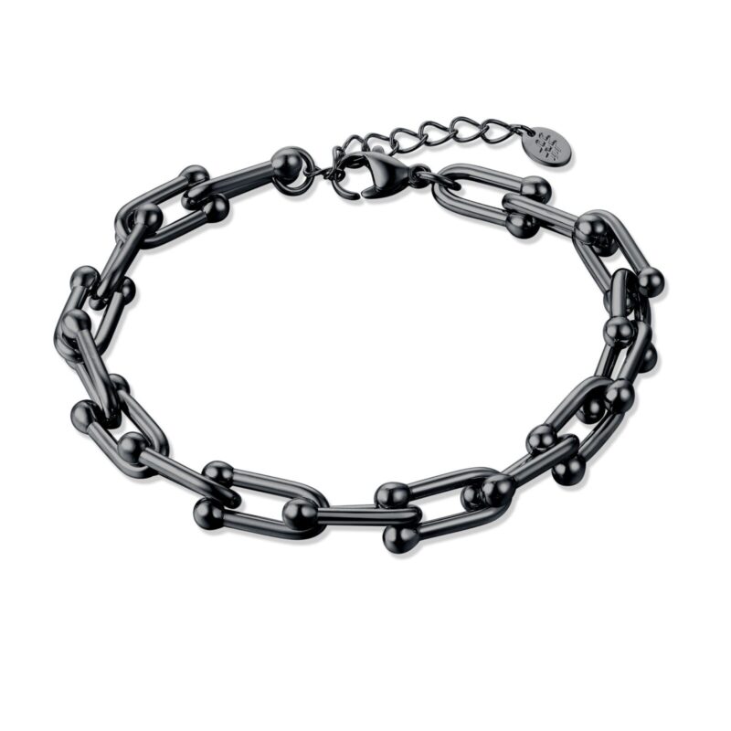 Bracciale Catena Industrial Nero