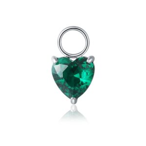 Charm Cristallo Cuore Verde