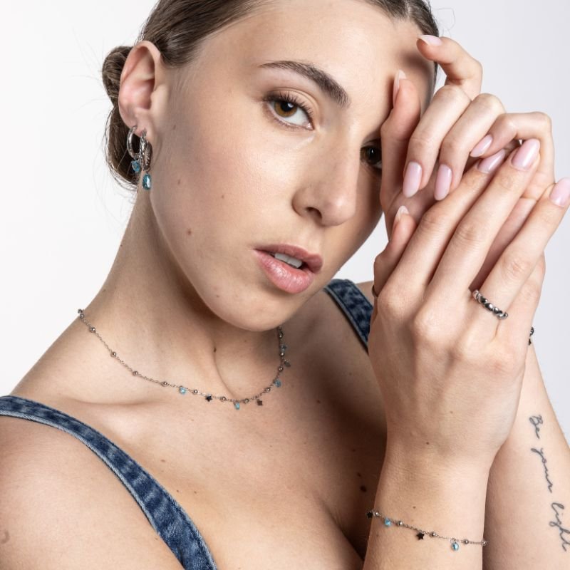 Collana Catena Pallini Stelle e Cristalli - immagine 3