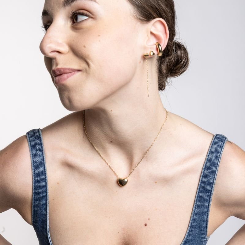 Collana Cuore Piccolo pvd Oro - immagine 2