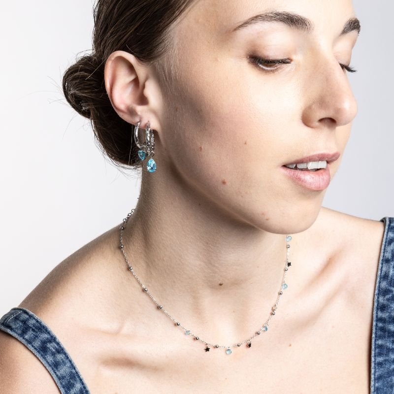 Collana Catena Pallini Stelle e Cristalli - immagine 2