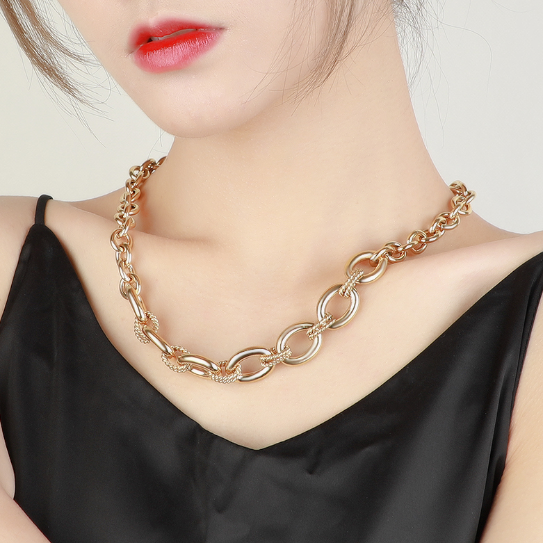 Collana Maglie Ovali Ip Oro - immagine 2