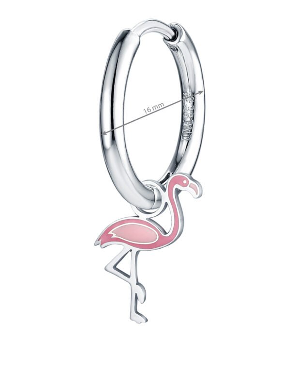 Mini Charm Fenicottero Smaltato - immagine 2