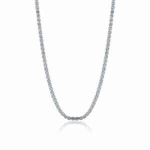 Collana Tennis Classico Uomo Acciaio