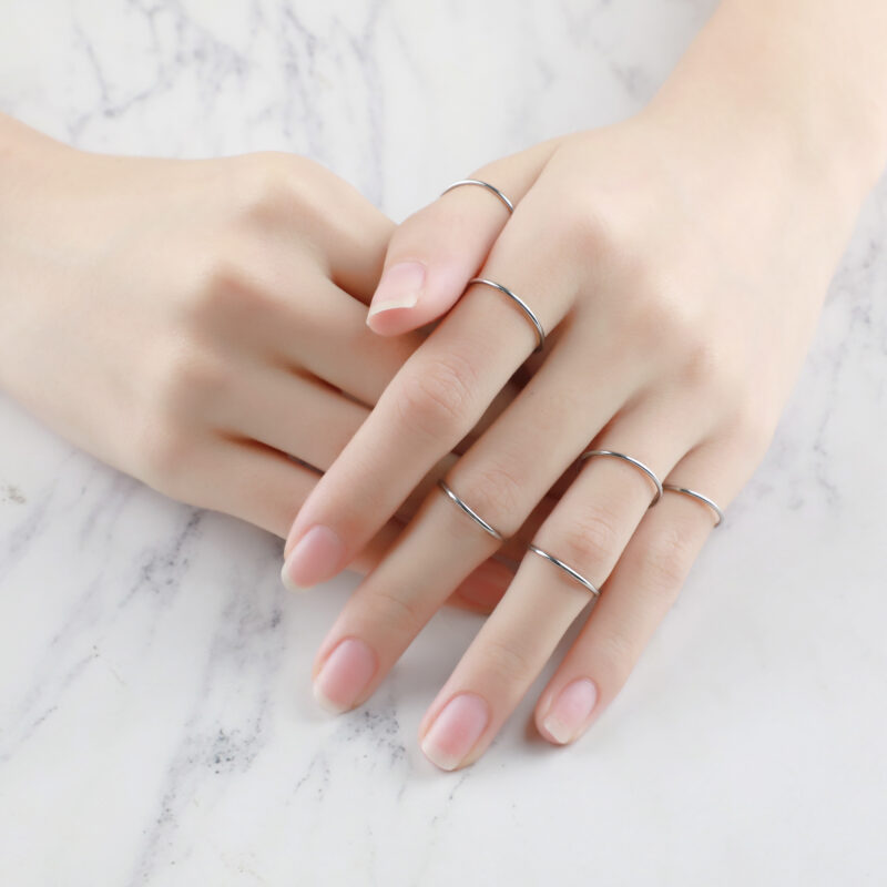 Fedina Sottile Acciaio Misura 6 - immagine 3